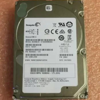 Seagate Savvio 900GB 2.5 Inch SAS 10.6K RPM Hard Disk 9WH066-175 ST900MM0006
