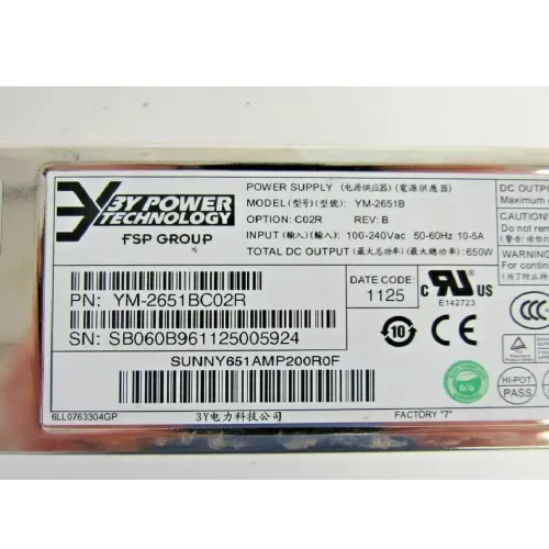 Cisco 74-7114-01 650W Redundant 80+ Gold Hot Swap UPS for UCS C200 C210 30-3 Cisco 74-7114-01 650W Redundant 80+ Gold Hot Swap UPS for UCS C200 C210 30-3