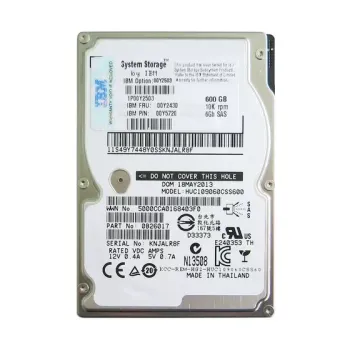 IBM 600gb 10k 6g 2.5" sas hdd 00Y5720 00Y2503 00Y2430 IBM 600gb 10k 6g 2.5" sas hdd 00Y5720 00Y2503 00Y2430