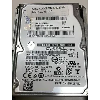 IBM 600gb 10k 6g 2.5" sas hdd HUC109060CSS601 0B27252 45W7734 IBM 600gb 10k 6g 2.5" sas hdd HUC109060CSS601 0B27252 45W7734