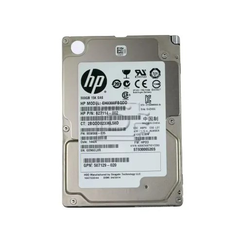 HP G8 300GB 15K 6G DP 2.5" SAS HDD 627114-002 507129-020 653960-001 HP G8 300GB 15K 6G DP 2.5" SAS HDD 627114-002 507129-020 653960-001