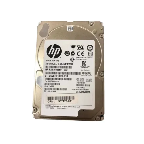 HP 450GB 10K 6G DP 2.5" SAS HDD EG0450FCVBH 693569-002 730454-002 HP 450GB 10K 6G DP 2.5" SAS HDD EG0450FCVBH 693569-002 730454-002