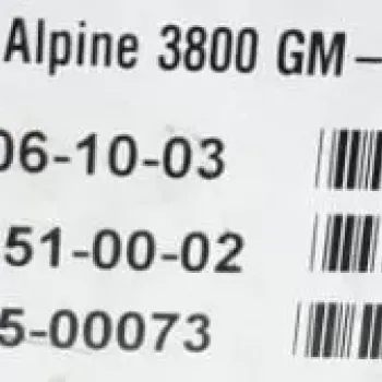Alpine 3800 GM - 4Xi 802051-00-02 702056-00-01