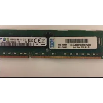IBM 8GB 1Rx4 PC3-12800R Ecc Memory 47J0222 IBM 8GB 1Rx4 PC3-12800R Ecc Memory 47J0222