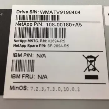 NetApp 1tb 7.2k rpm 3g 3.5 inch sata hard disk with fc expansion X269A-R5 SP-269A-R5 108-00180+A5