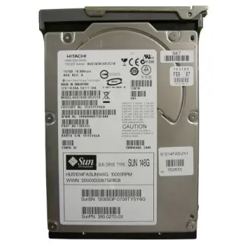 Sun 146GB 10K RPM 2G 3.5 Inch FC Hard Disk  390-0270-03 540-6572-01