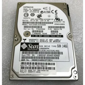 Sun 146GB 10K RPM 6G 2.5 Inch SAS HDD 390-0450-03 540-7868-01 Sun 146GB 10K RPM 6G 2.5 Inch SAS HDD 390-0450-03 540-7868-01