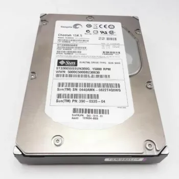 SUN 300GB 15K RPM 6G 3.5 Inch SAS Hard Disk 390-0461-03 540-7219-01