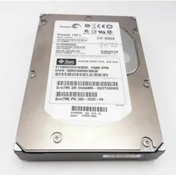 SUN 300GB 15K RPM 6G 3.5 Inch SAS Hard Disk 390-0461-03 540-7219-01 SUN 300GB 15K RPM 6G 3.5 Inch SAS Hard Disk 390-0461-03 540-7219-01