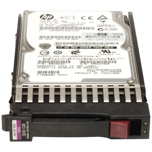 HP 300GB 10K 6G 2.5inch SAS Dual Port hard disk 507284-001 HP 300GB 10K 6G 2.5inch SAS Dual Port hard disk 507284-001