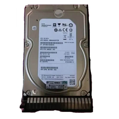 HP 6TB 7.2K SATA 6G 3.5inch SC Hard Drive 846520-002 862138-001 861750-B21 HP 6TB 7.2K SATA 6G 3.5inch SC Hard Drive 846520-002 862138-001 861750-B21