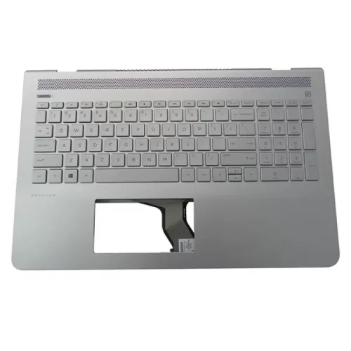 HP Pavilion 15-CC 15T-CC Silver Palmrest Keyboard 928951-001 NO TOUCHPAD HP Pavilion 15-CC 15T-CC Silver Palmrest Keyboard 928951-001 NO TOUCHPAD