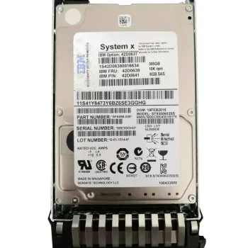 IBM 300GB 10K RPM 2.5 Inch 6Gbps SAS Hard Disk 42D0638