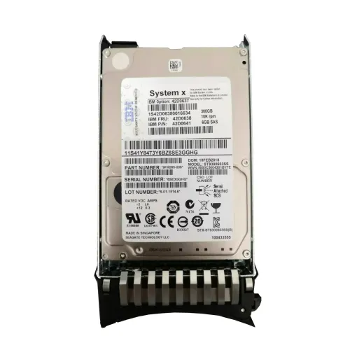 IBM 300GB 10K RPM 2.5 Inch 6Gbps SAS Hard Disk 42D0638 IBM 300GB 10K RPM 2.5 Inch 6Gbps SAS Hard Disk 42D0638