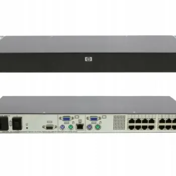 Hp Cat5 16 Port Kvm Server Console Switch 340387-001