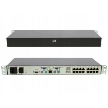 Hp Cat5 16 Port Kvm Server Console Switch 340387-001