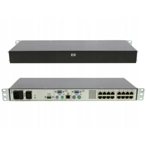 Hp Cat5 16 Port Kvm Server Console Switch 340387-001