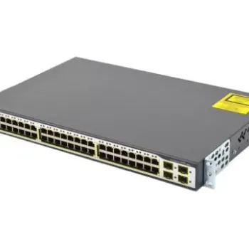 Cisco 3750 Switch Catalyst 48 Ports Managed Switch WS-C3750-48TS-E