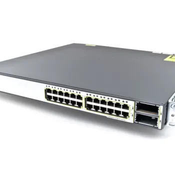 Cisco WS-C3750E-24TD-S Catalyst 3750E 24x GE 2x 10G X2 IP Base Managed Switch