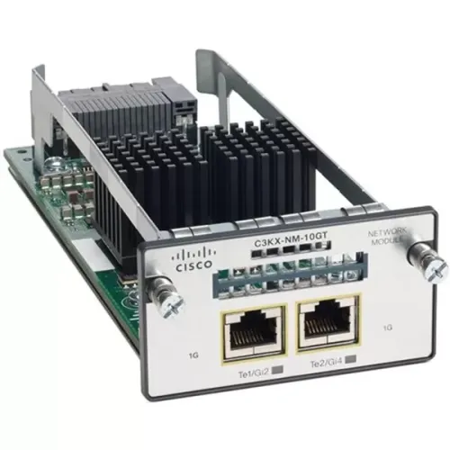 Cisco Catalyst 3750X C3KX-NM-10GT 10 Gigabit Ethernet RJ-45 Switch Module Cisco Catalyst 3750X C3KX-NM-10GT 10 Gigabit Ethernet RJ-45 Switch Module