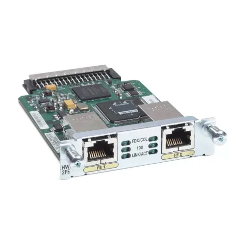 Cisco HWIC-2FE HWIC Interface 2x Fast Ethernet RJ-45 Router WAN Network Card Cisco HWIC-2FE HWIC Interface 2x Fast Ethernet RJ-45 Router WAN Network Card