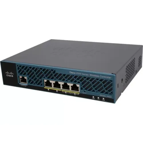 Cisco 4 Port Gigabit Ethernet PoE Wireless LAN Controller AIR-CT2504-K9 Cisco 4 Port Gigabit Ethernet PoE Wireless LAN Controller AIR-CT2504-K9