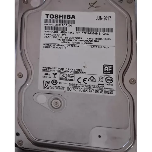 1 TB SATA hard disk 1 TB SATA hard disk