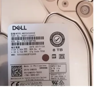 Dell 8TB 7200RPM SATA 6Gbps 3.5 Inch Hard Disk 04WXV5