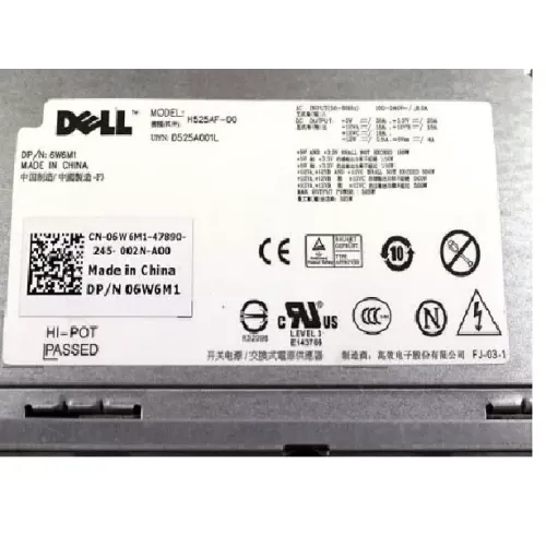 Dell Precision T3500 525W Workstation Power Supply 06W6M1 Dell Precision T3500 525W Workstation Power Supply 06W6M1