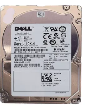 Dell 600GB 6G SAS 2.5 Inch 10K Hard Disk 07T0DW