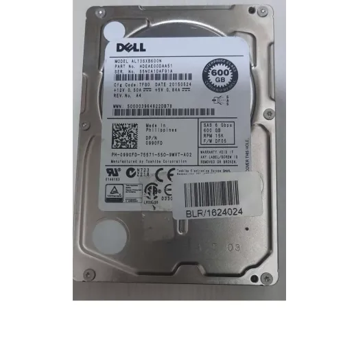 Dell 600GB SAS 15K RPM 6Gbps Hard Disk Drive 0990FD Dell 600GB SAS 15K RPM 6Gbps Hard Disk Drive 0990FD