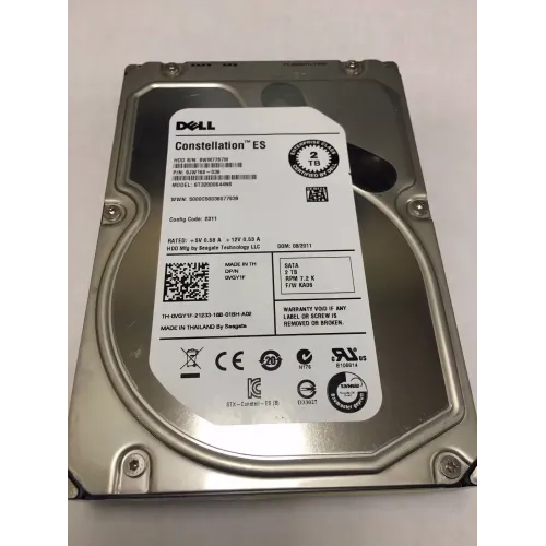 Dell 2TB 7.2K RPM SATA 3.5 Inch Hard Disk Drive 0VGY1F Dell 2TB 7.2K RPM SATA 3.5 Inch Hard Disk Drive 0VGY1F