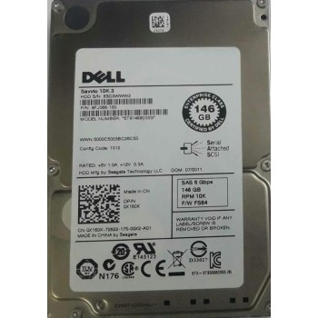 Dell 146GB 6Gbps 10K 2.5 Inch SAS Hard Drive 0X160K