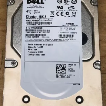 Dell 146GB 15K 3Gbps 3.5 Inch SAS Hard Drive 0XX518