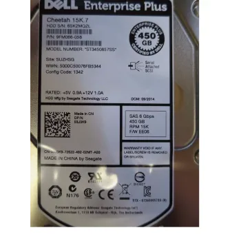 Dell 3J3K9 Compellent 450GB SAS 15K 6GBPS 3.5" Drive ST3450857SS 9FM066-058