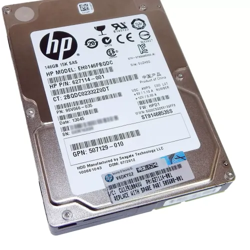 HP 146GB 6Gbps 15K 2.5 Inch SAS Hard Disk 507129-010 HP 146GB 6Gbps 15K 2.5 Inch SAS Hard Disk 507129-010