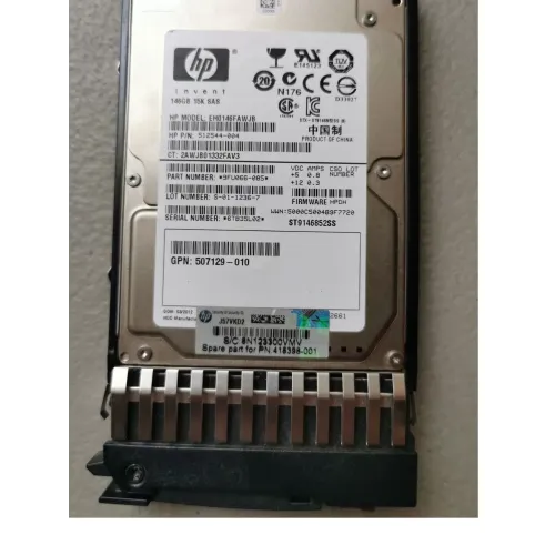 HP 146GB SAS 15K RPM SFF Hard Disk Drive 512544-004 HP 146GB SAS 15K RPM SFF Hard Disk Drive 512544-004