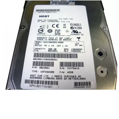 HP 300GB 15K SAS 3.5 Inch Hard Disk Drive 601710-001 HP 300GB 15K SAS 3.5 Inch Hard Disk Drive 601710-001