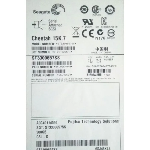 Seagate 300GB 15000RPM SAS 6Gb/s 3.5 Inch Hard Disk Drive 9FL066-040 Seagate 300GB 15000RPM SAS 6Gb/s 3.5 Inch Hard Disk Drive 9FL066-040