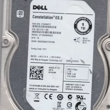 Dell 1TB SAS 7200RPM 6GBPS Hard Disk 9ZM273-150