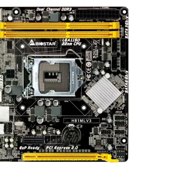 Biostar H81MLV3 MicroATX LGA1150 4th Gen Intel Processor Desktop PC Motherboard