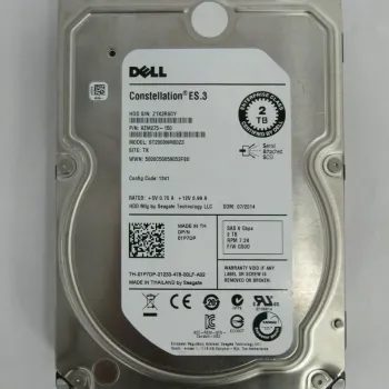 Dell 2TB 6Gbps 7.2K RPM 3.5 Inch SAS Hard Disk 01P7DP
