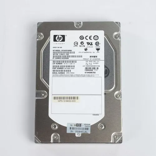 HP 450GB 15K RPM SAS 6Gbps 3.5 Inch Hard Disk 516810-002 HP 450GB 15K RPM SAS 6Gbps 3.5 Inch Hard Disk 516810-002