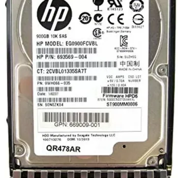 HP G8 G9 900GB 6Gbps 10K RPM 2.5 Inch SAS Hard Disk 689287-004
