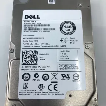 Dell 146GB 15K SAS 2.5 Inch 6Gbps Hard Disk 9SV066-150