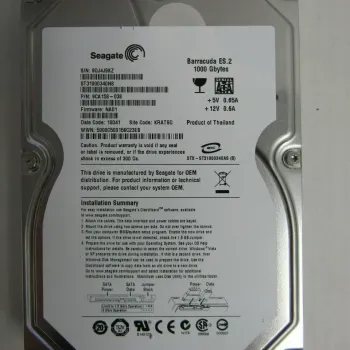 Seagate 1TB 7.2K RPM 3.5 Inch SATA Hard Disk ST31000340NS