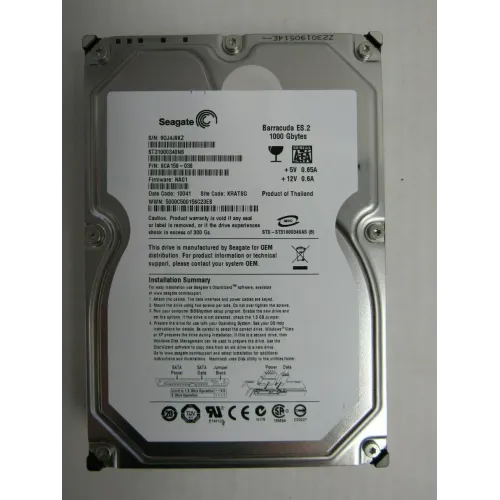 Seagate 1TB 7.2K RPM 3.5 Inch SATA Hard Disk ST31000340NS Seagate 1TB 7.2K RPM 3.5 Inch SATA Hard Disk ST31000340NS