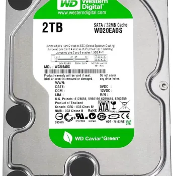 Western Digital Green 2TB 7.2K RPM 3.5inch SATA hard Disk WD20EADS 00R6B0