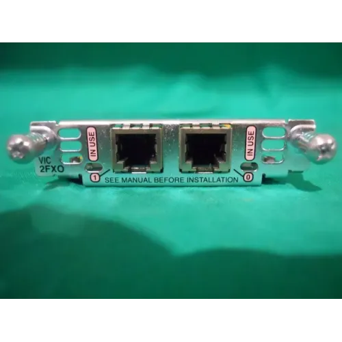 Cisco VIC-2FXO 2-Port FXO Voice Interface Card 800-02495-01 Cisco VIC-2FXO 2-Port FXO Voice Interface Card 800-02495-01