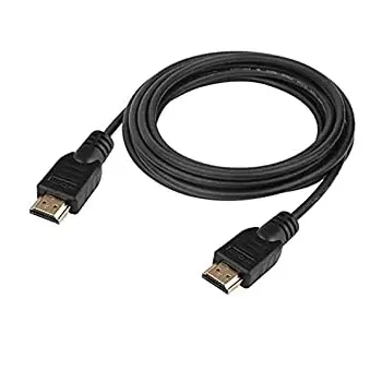HDMI to HDMI Cable 1.8 Meter Round High-Quality Copper-Clad Steel Black